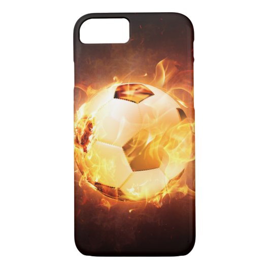 Football Voetbal in brand Case-Mate iPhone Case (Achterkant)