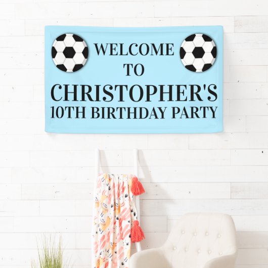 Football voetbal jongens verjaardag | DOUANETARIEF Spandoek (Insitu)