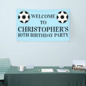 Football voetbal jongens verjaardag | DOUANETARIEF Spandoek (Beurs)