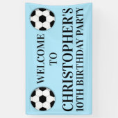 Football voetbal jongens verjaardag | DOUANETARIEF Spandoek (Verticaal)