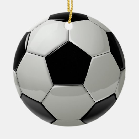 Football Voetbal Keramisch Ornament (Voorkant)