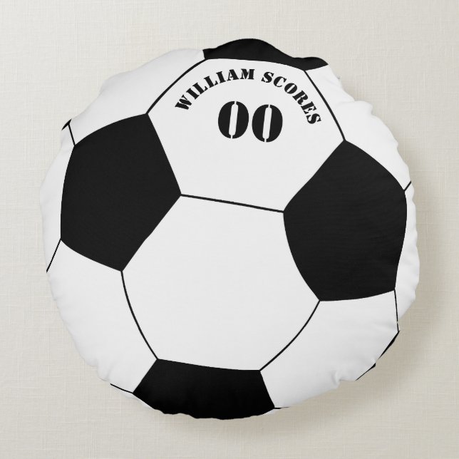 Football & Voetbal Kussen met Naam & Nummer (Achterkant)