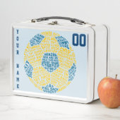 Football Voetbal Lunch Box, blauw (In situ)
