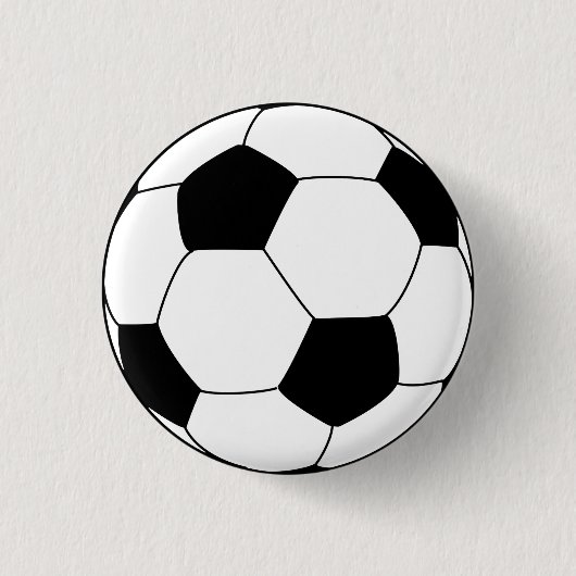 Football Voetbal Ronde Button 3,2 Cm (Voorkant)