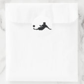 Football Voetbal Ronde Sticker (Tas)