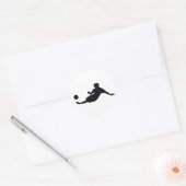 Football Voetbal Ronde Sticker (Envelop)