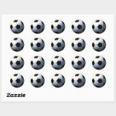 FOOTBALL - VOETBAL RONDE STICKER (Vel)