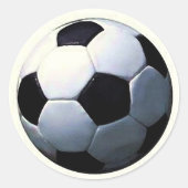 FOOTBALL - VOETBAL RONDE STICKER (Voorkant)