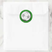 Football Voetbal Ronde Sticker (Tas)
