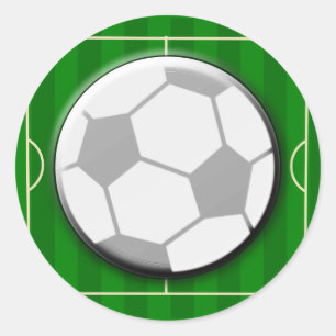 Football Voetbal Ronde Sticker