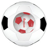  Football Voetbal Rood en Wit (Gedraaid)