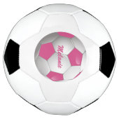  Football Voetbal Roze en Wit (Gedraaid)