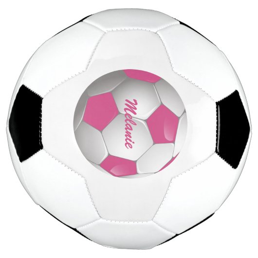  Football Voetbal Roze en Wit (Gedraaid)