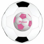  Football Voetbal Roze en Wit (Voorkant)