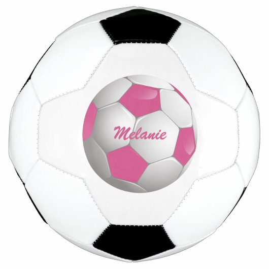  Football Voetbal Roze en Wit (Voorkant)