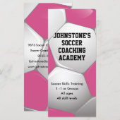 Football Voetbal Roze en Wit (Voorkant / Achterkant)