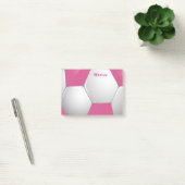 Football Voetbal Roze en Wit Post-it® Notes (Kantoor)