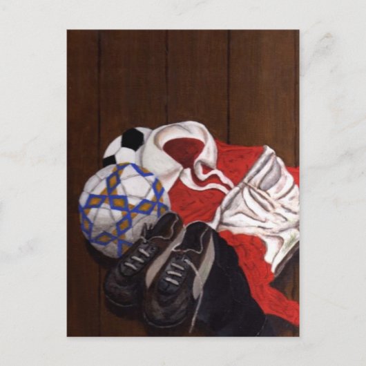Football Voetbal schilderen Briefkaart (Voorkant)