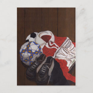 Football Voetbal schilderen Briefkaart