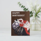  Football Voetbal Schilderij Verjaardag Kaart (Staand voorkant)