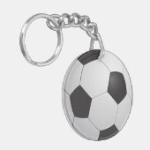 Football Voetbal Sleutelhanger (Voorkant Links)