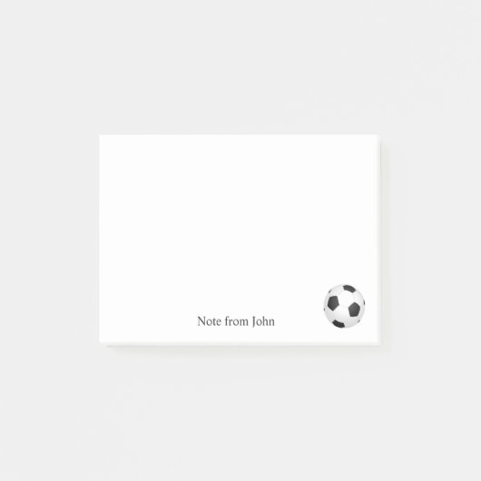 Football Voetbal Sport Thema Eigen naam Tekst Post-it® Notes (Voorkant)