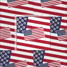 Football Voetbal Sterren en Strepen Vlag