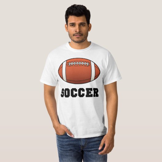 Football Voetbal T-shirt (Voorkant volledig)