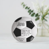 Football Voetbal verjaardagsfeestje Kaart (Staand voorkant)