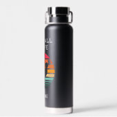 Football Voetbalkbord voor speciale tekst en naam  Waterfles (Achterkant)