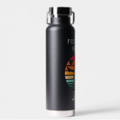 Football Voetbalkbord voor speciale tekst en naam  Waterfles (Voorkant)