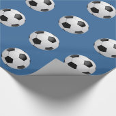Football Voetballen Cadeaupapier (Hoek)