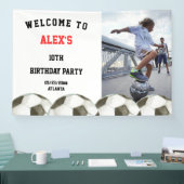 Football Voetballer Verjaardagsfeestje Spandoek (Beurs)