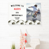 Football Voetballer Verjaardagsfeestje Spandoek (Insitu)
