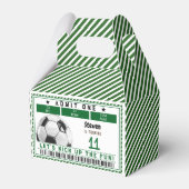 Football voetbalspel kinderen jarig bedankdoosjes (Voorkant Zijde)