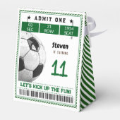 Football voetbalspel kinderen jarig bedankdoosjes (Achterkant)