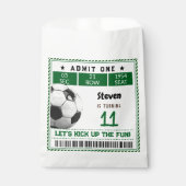 Football voetbalspel kinderen jarig bedankzakje (Voorkant)