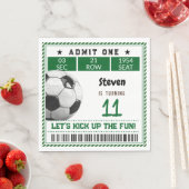 Football voetbalspel kinderen jarig servet (Insitu)