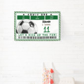 Football voetbalspel kinderen jarig spandoek (Insitu)