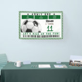 Football voetbalspel kinderen jarig spandoek (Beurs)