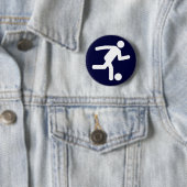 Football Voetbalsymbool Button (In situ)