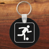 Football Voetbalsymbool Sleutelhanger (Voorkant)