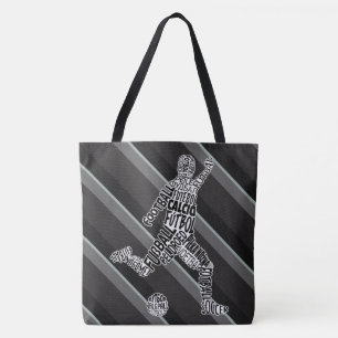 Football Voetbaltaal over printtas Tote Bag