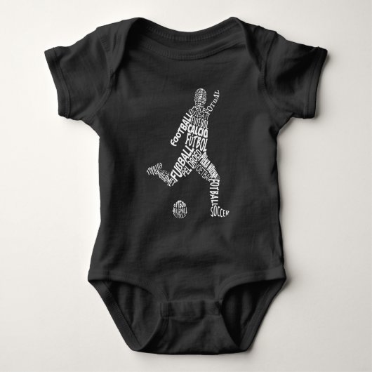 Football Voetbaltalen (wit) Romper (Voorkant)