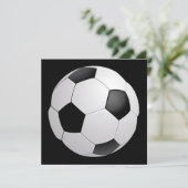 Football Voetbaluitnodiging Kaart (Staand voorkant)