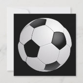 Football Voetbaluitnodiging Kaart (Voorkant)