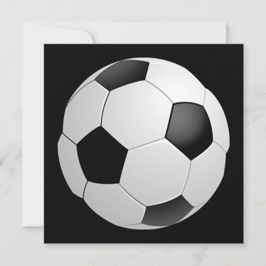 Football Voetbaluitnodiging Kaart (Voorkant)