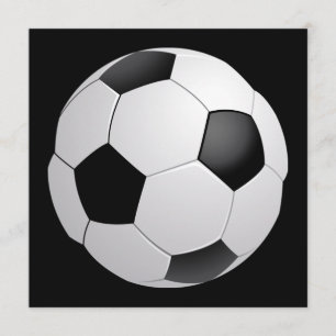 Football Voetbaluitnodiging Kaart