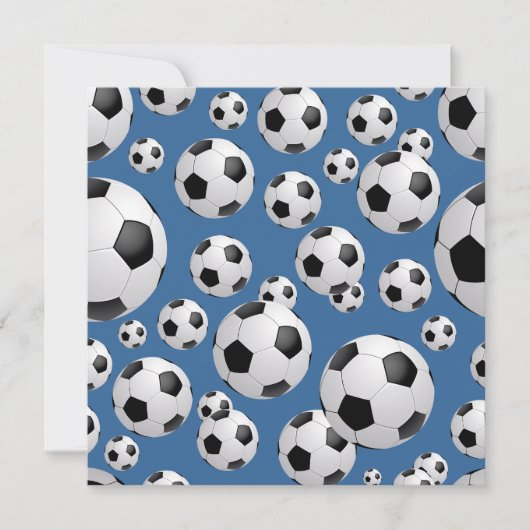 Football Voetbaluitnodiging Kaart (Voorkant)