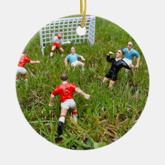 Football-/voetgangersconventie Keramisch Ornament (Voorkant)